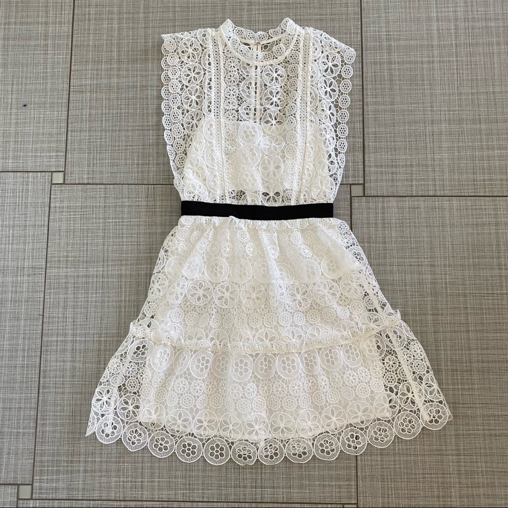 Self-Portrait white dress Size 2